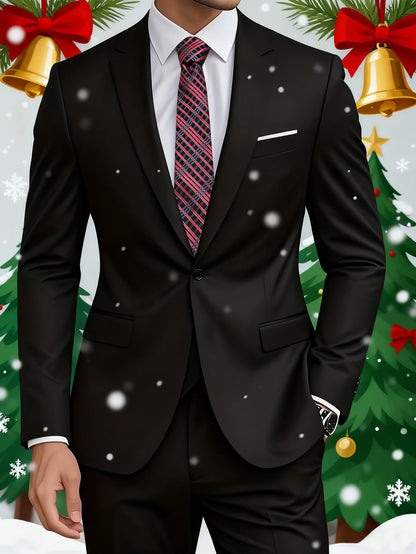 Men's Suite 2-Piece Black- FR-MST2404141C