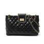 Four Happiness Blessing Bag: Ladies' Rhombus-Patterned All-Match and Fashionable Large-Capacity Single-Shoulder Crossbody Bag