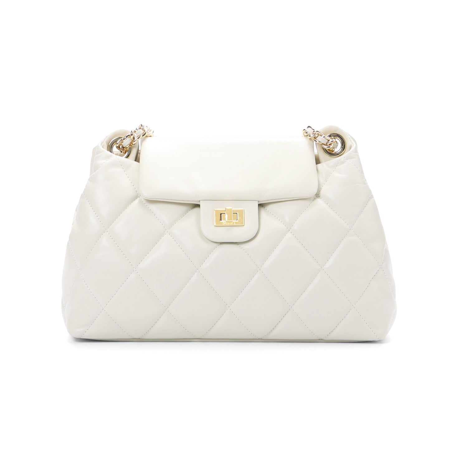 Fashionable Ladies' Classic Shoulder Handbag Marshmallow