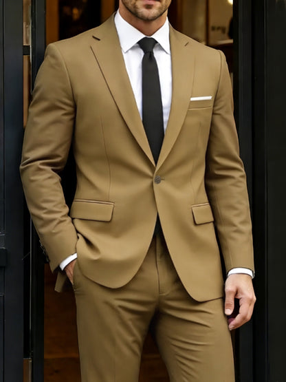 Men's Suite 2-Piece Brown- FR-MST2307151F