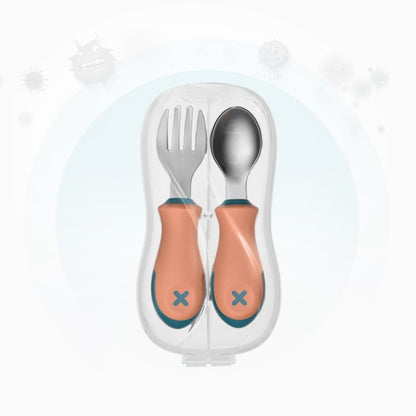 Stainless steel short handle fork spoon H41-186