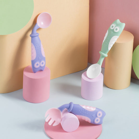 Owl elbow spoon H41-135