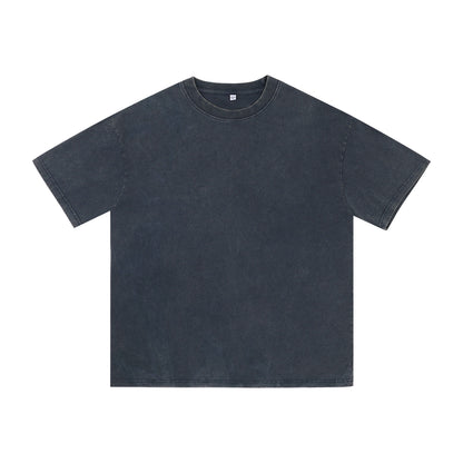 240g Washed Craft Short Sleeve Basic Blank T-shirts/sweatshirts for printing