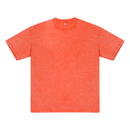 240g Washed Craft Short Sleeve Basic Blank T-shirts/sweatshirts for printing