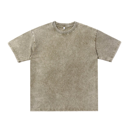 240g Washed Craft Short Sleeve Basic Blank T-shirts/sweatshirts for printing