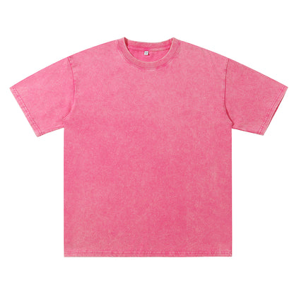 240g Washed Craft Short Sleeve Basic Blank T-shirts/sweatshirts for printing