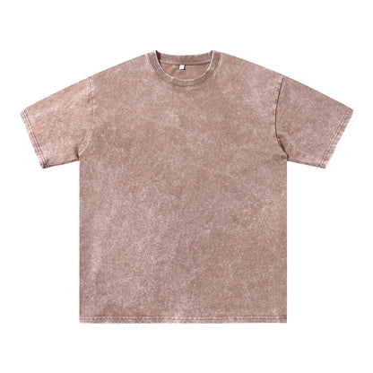 240g Washed Craft Short Sleeve Basic Blank T-shirts/sweatshirts for printing