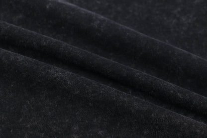 300g Washed Craft Short Sleeve Basic Blank T-shirts for printing