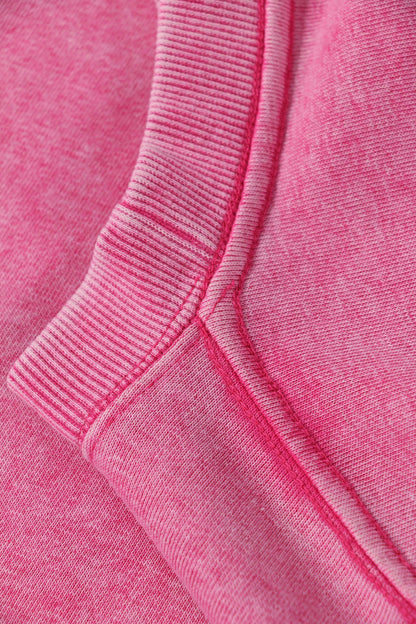 400g Heavyweight Washed Fleece Crewneck Sweatshirt Blank T-shirts/sweatshirts for printing