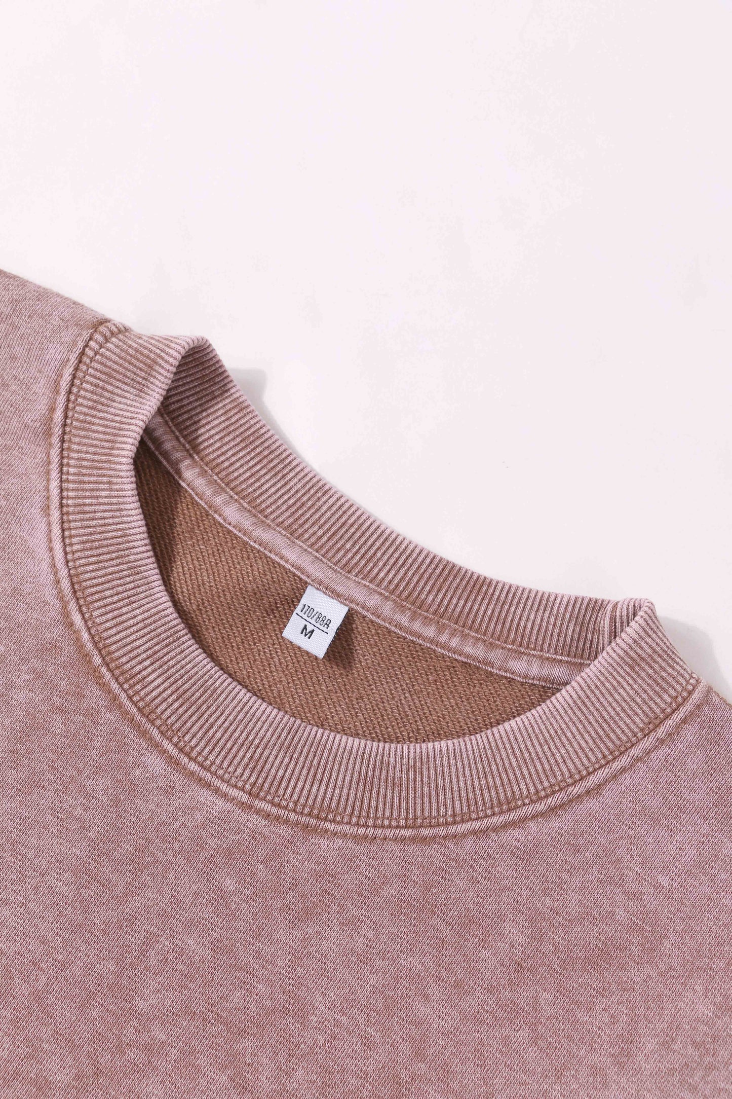 400g Heavyweight Washed Fleece Crewneck Sweatshirt Blank T-shirts/sweatshirts for printing