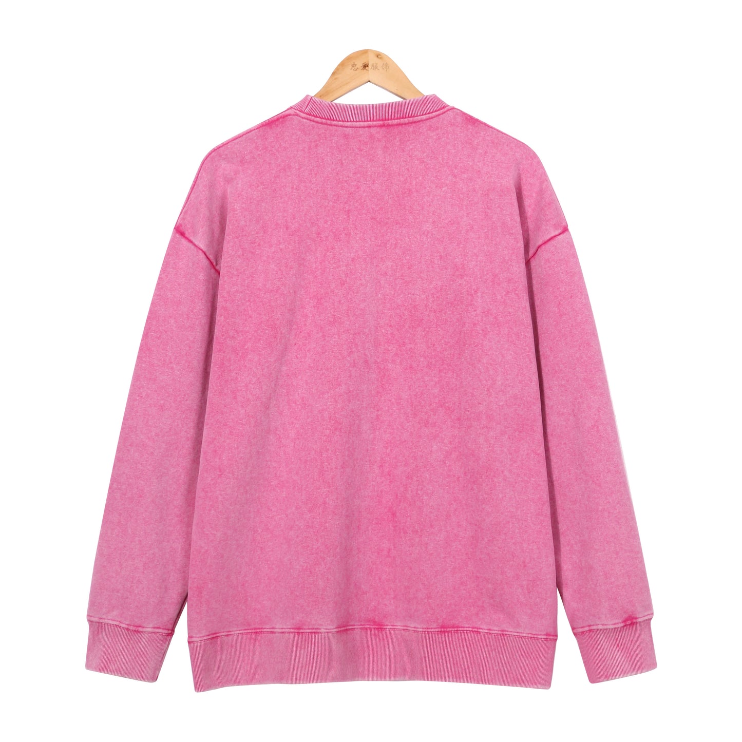 400g Heavyweight Washed Fleece Crewneck Sweatshirt Blank T-shirts/sweatshirts for printing
