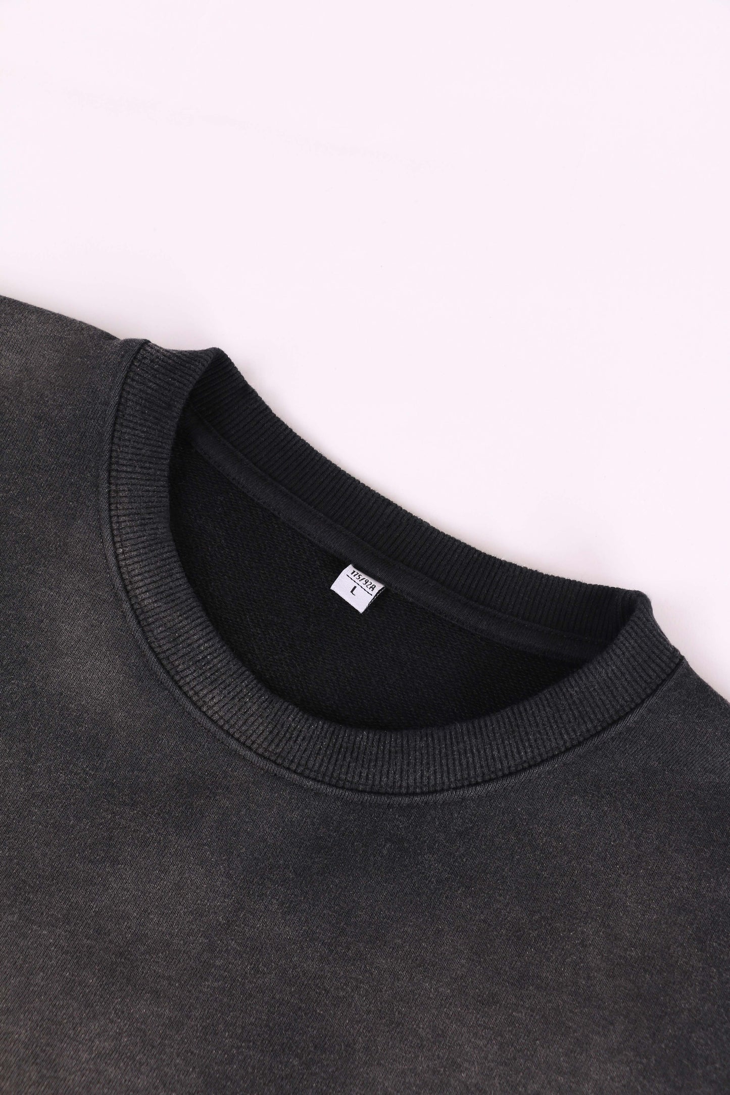 400G Heavyweight Washed Fleece Gradient Crewneck Sweatshirt / Blank Hoodie for printing