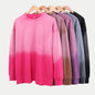 400G Heavyweight Washed Fleece Gradient Crewneck Sweatshirt / Blank Hoodie for printing