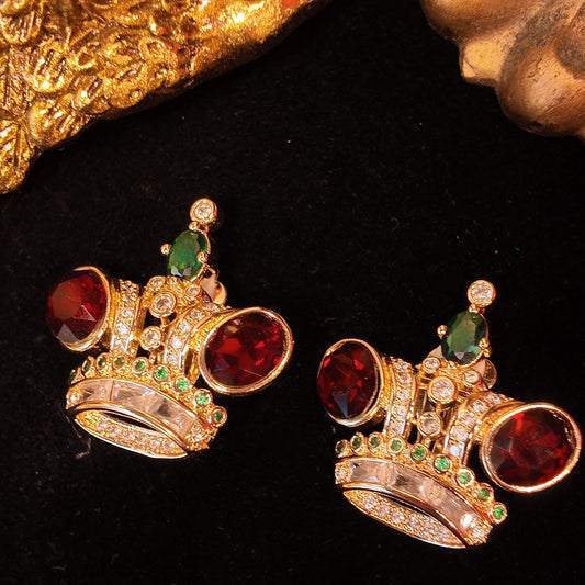Crown Stud Earrings JA007