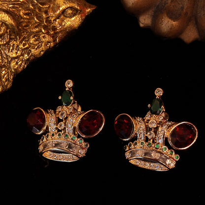 Crown Stud Earrings JA007