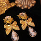 Vintage King Pendant White Ear Clip JA018