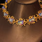 Retro King Blue Necklace JA027