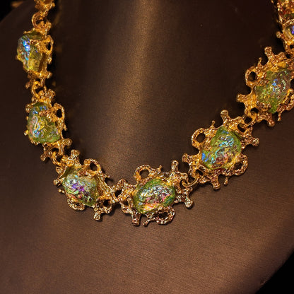 Retro King Blue Necklace JA027