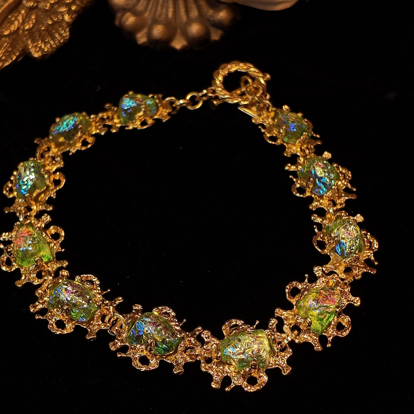 Vintage King Green Necklace JA028