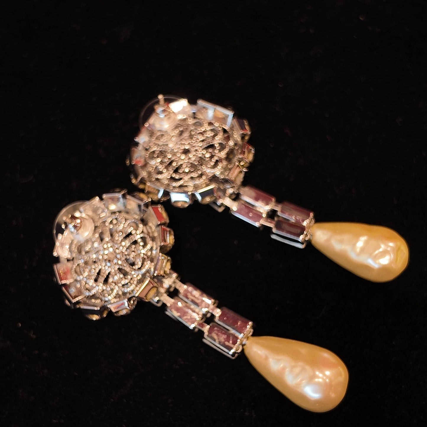 Barak Pearl Necklace Stud Earrings suit JA040