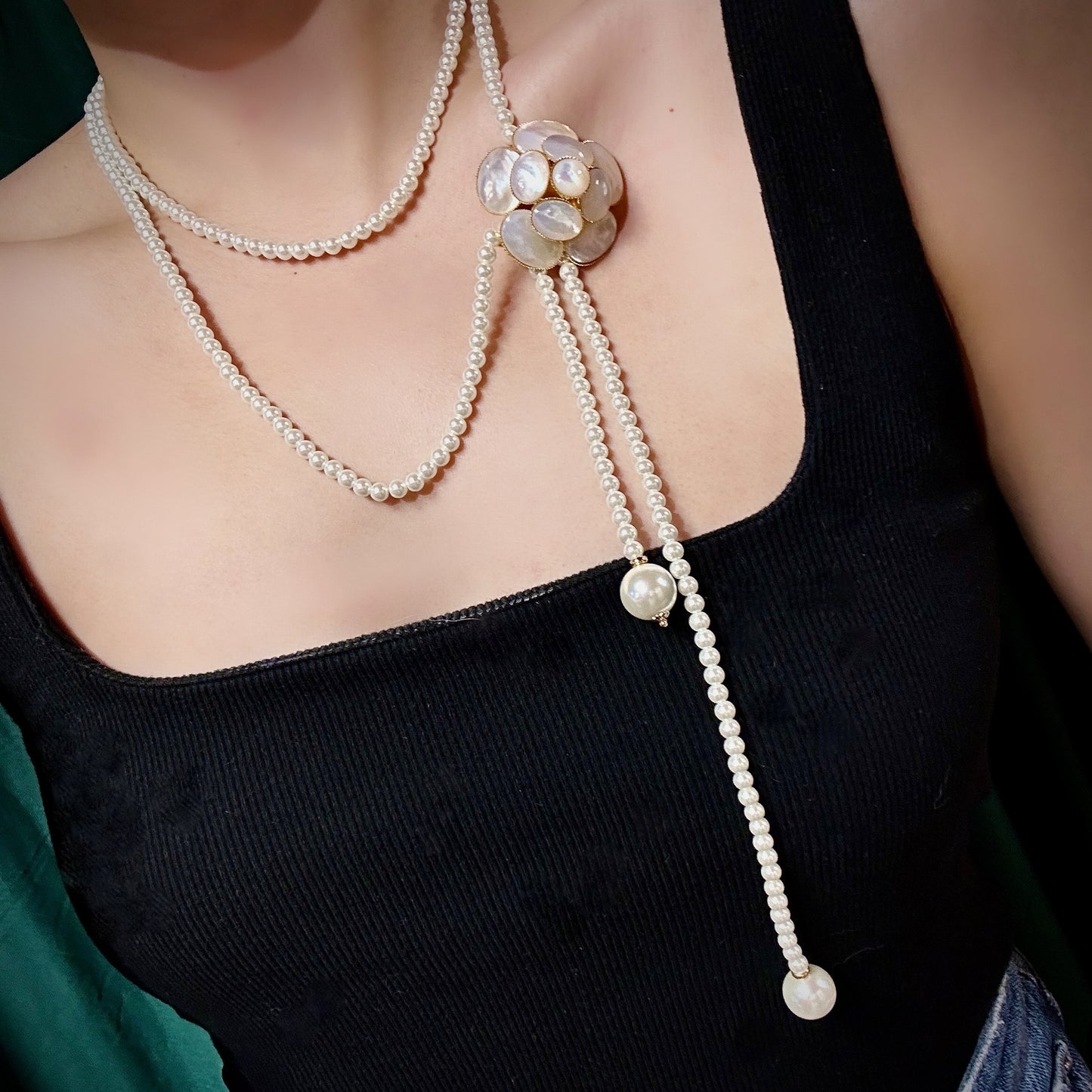 Long bead chain JA043