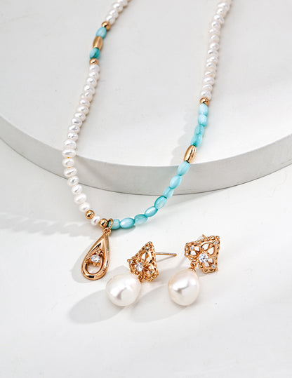 Blue Fritillaria Necklace D0642-2