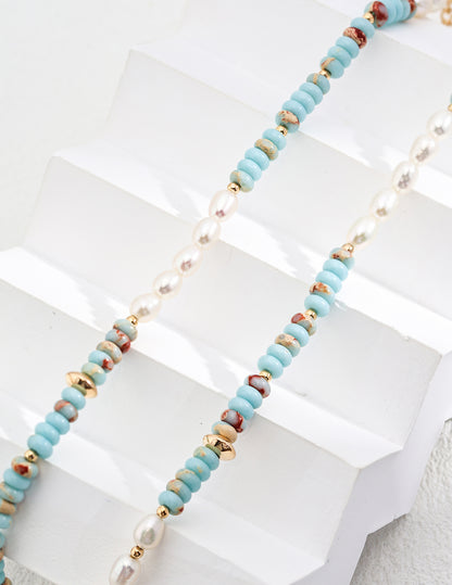 Shoushan stone necklaceD0544-2