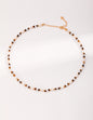 Floating light black shell necklace D0442