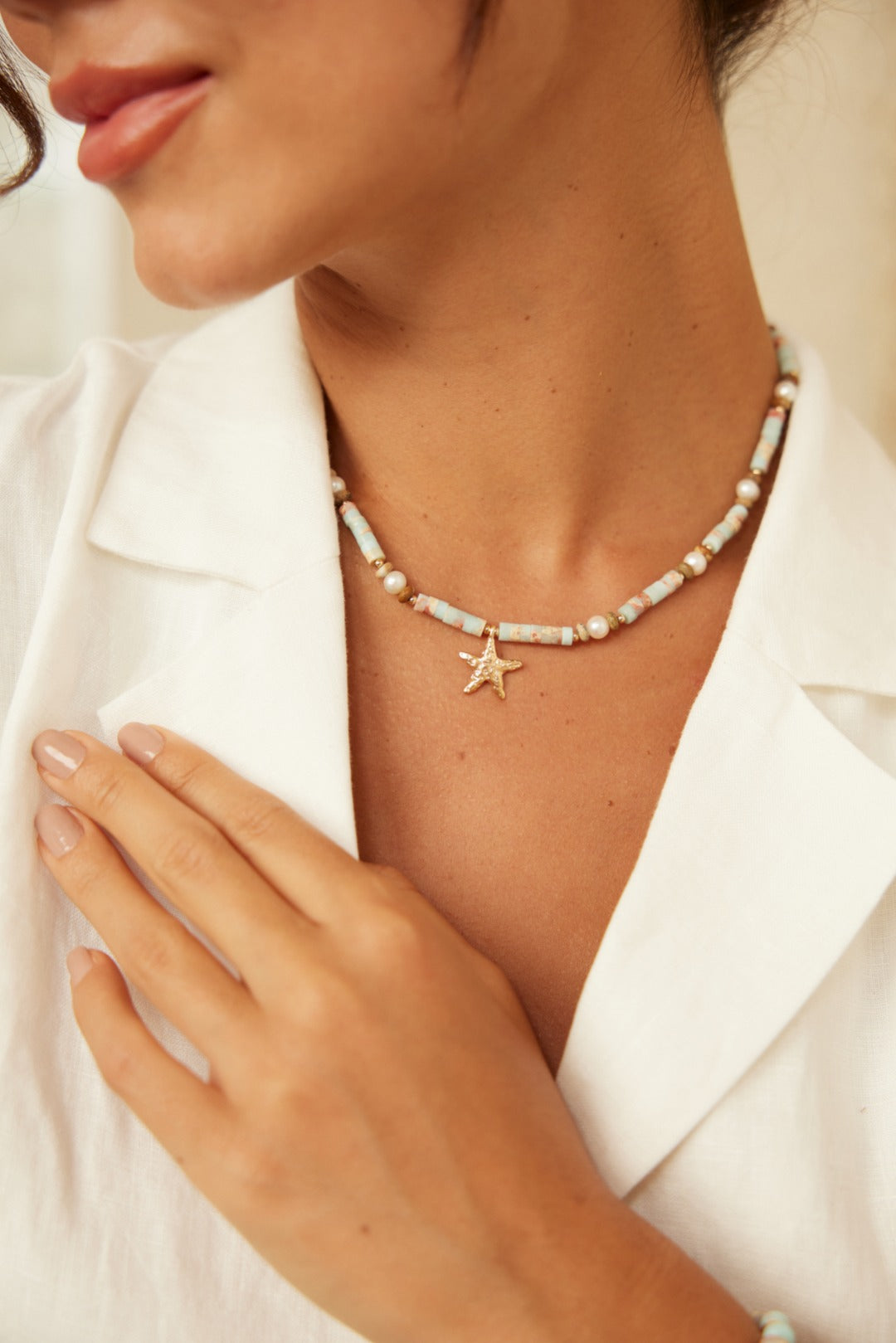 Shoushan stone necklace D0522-2