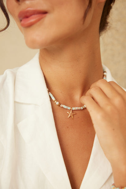 Shoushan stone necklace D0522-2