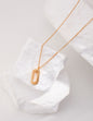 Mobius sterling silver necklace D0399