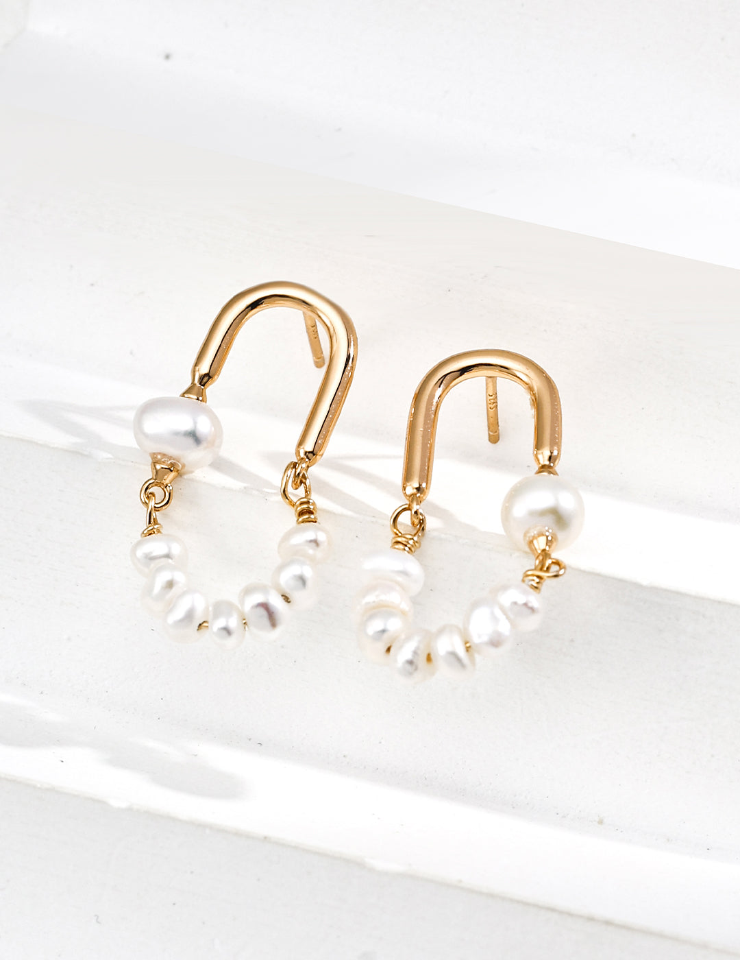 Natural Pearl Earrings E01154-2