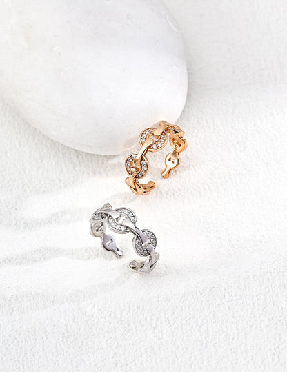Condensate zircon ring J0305