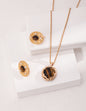 Tiger eye stone earrings E01096