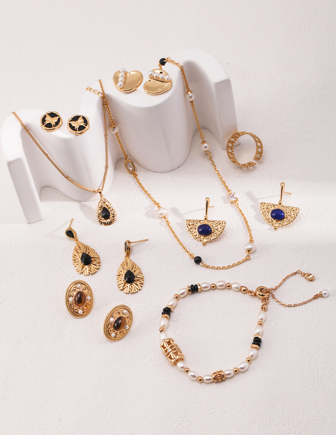 Tiger eye stone earrings E01096