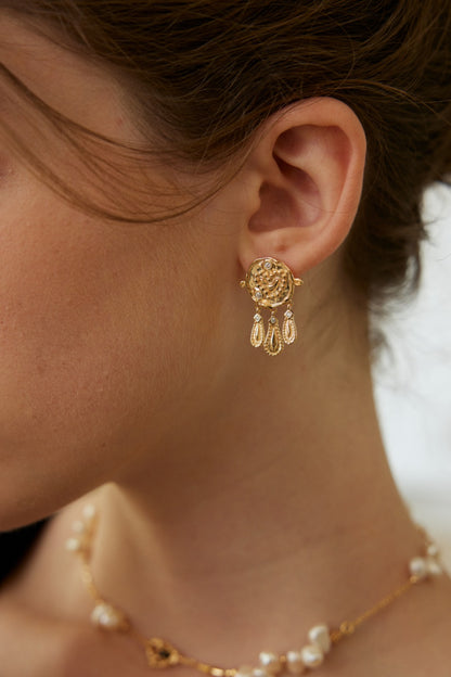Zircon earrings E01221-2