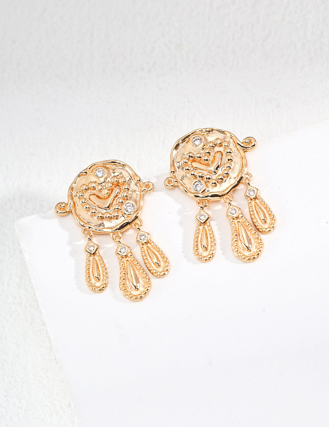 Zircon earrings E01221-2