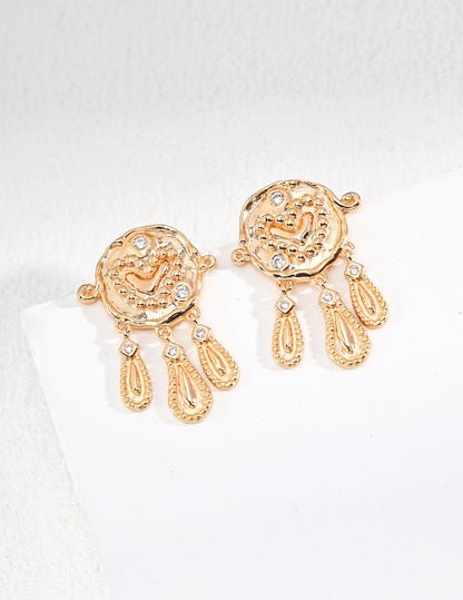 Zircon earrings E01221-2