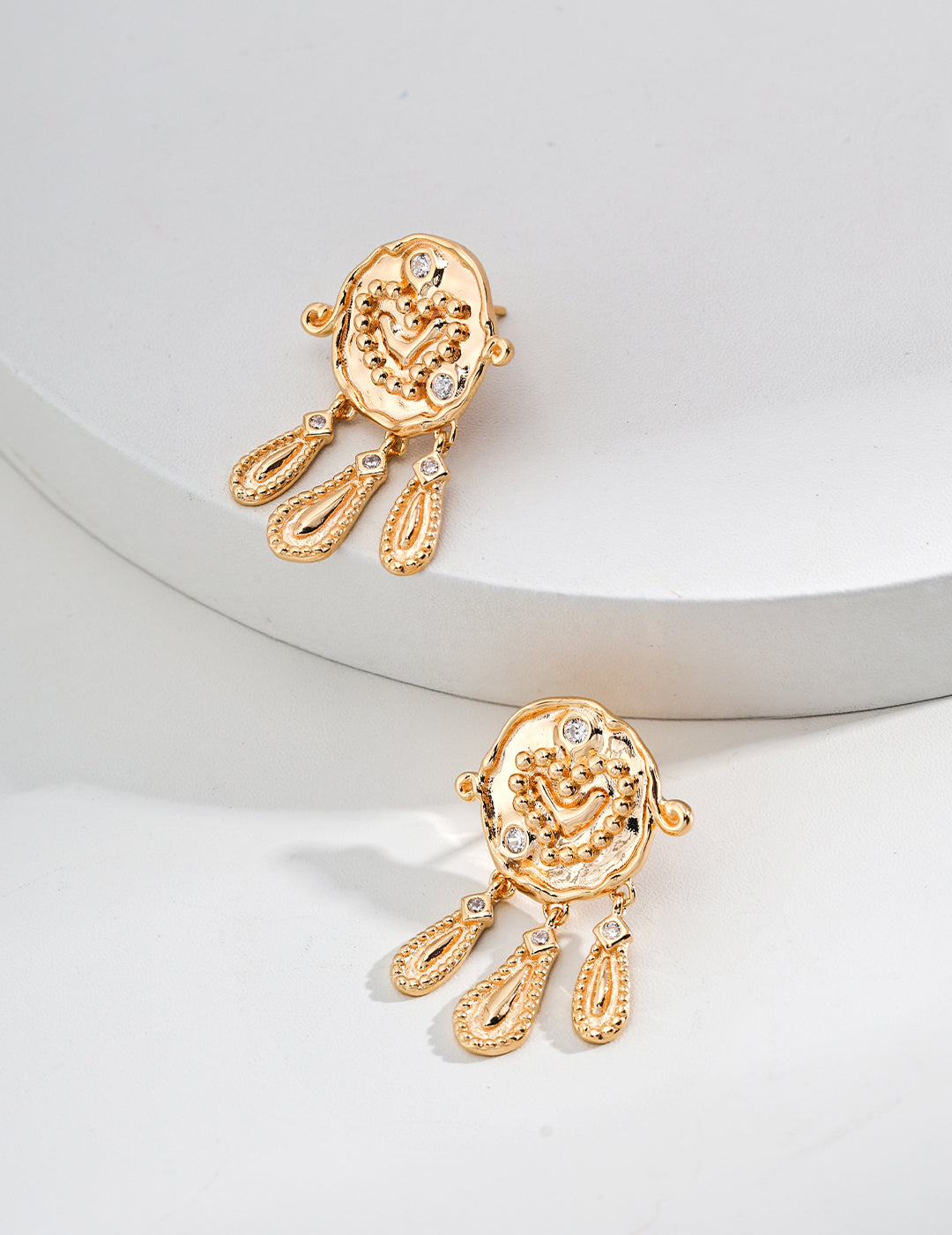 Zircon earrings E01221-2