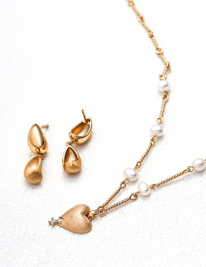 Frosted earrings E01297-2