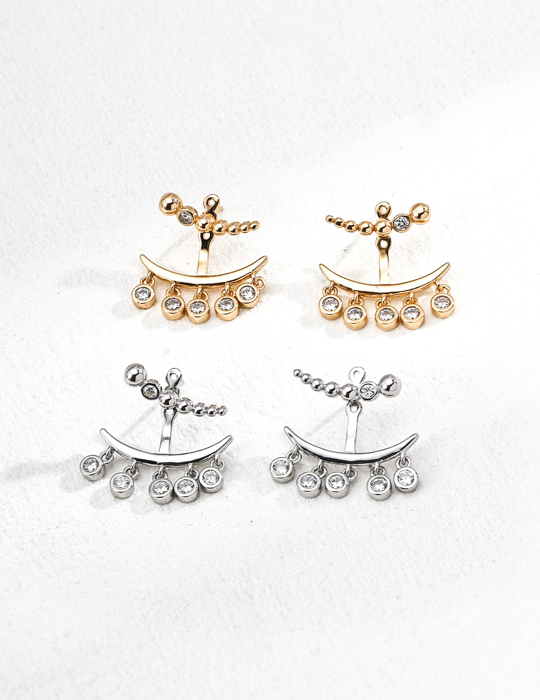 Zircon earrings E01349