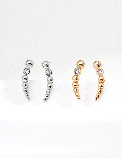 Zircon earrings E01349