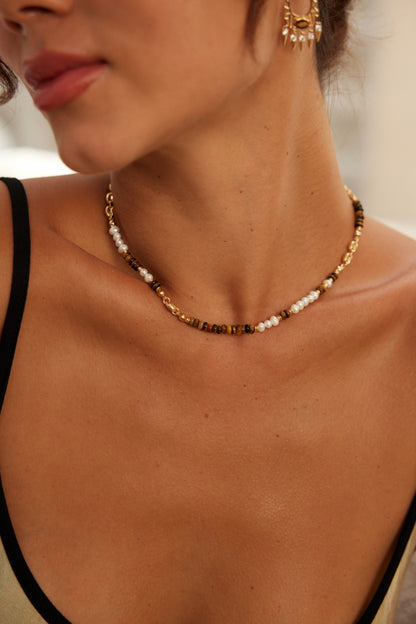 Tiger's Eye Necklace D0454-2