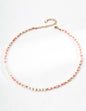 Pink shell necklace D0636-2