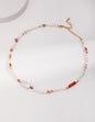 Strawberry Crystal Necklace D0440