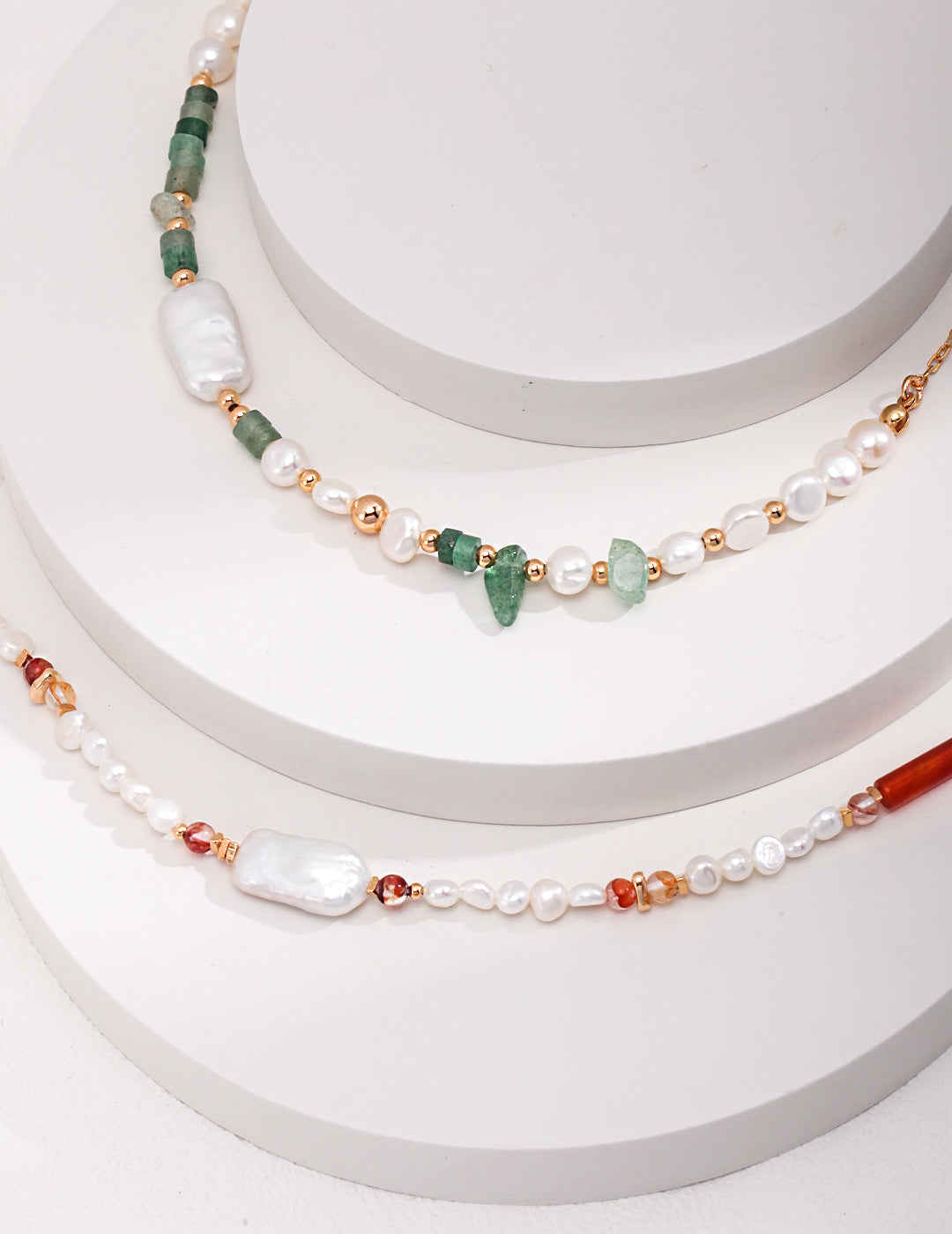 Strawberry Crystal Necklace D0440