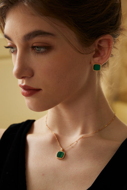 Malachite Necklace D0570-2