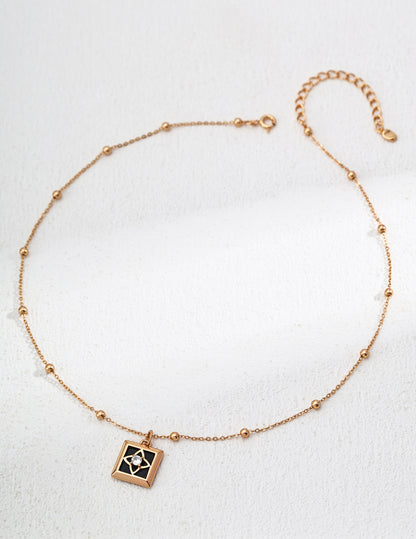 Star Agate Necklace D0586