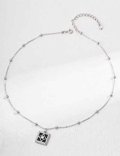 Star Agate Necklace D0586