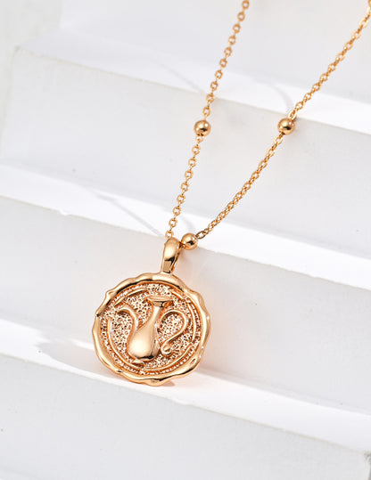 Lapis Lapis Lapis Pendant Necklace D0556-2